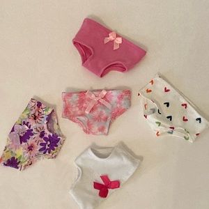 5pc doll underwear for 18inch dolls